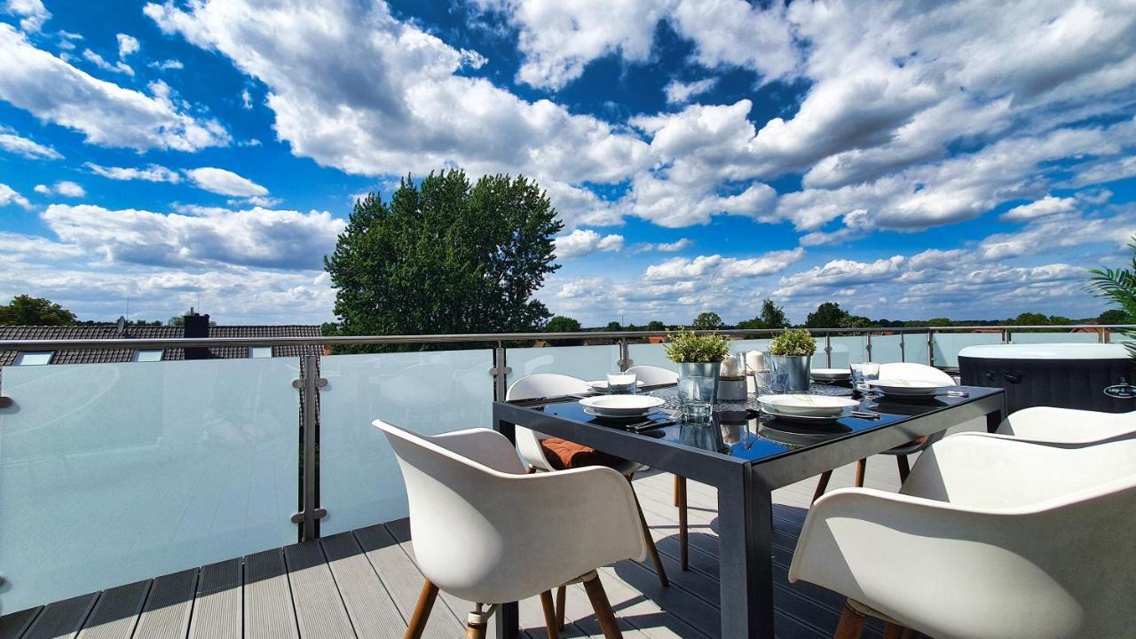 Penthouse Mit Whirlpool Im Herzen Von Niedersachsen Burgwedel  Exterior photo